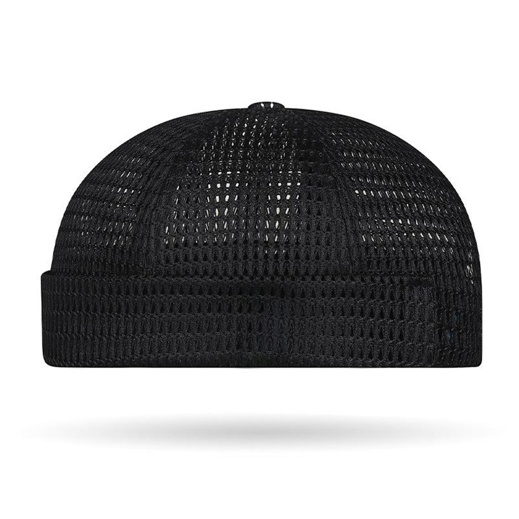 🔥Men’s Breathable Brimless Docker Hat – Lightweight Mesh Skull Cap for Summer Outdoor Wear